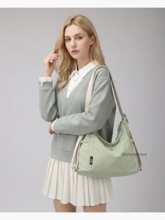 Convertible Nylon Tote Backpack Crossbody Bag Lightweight Large Capacity main image 4